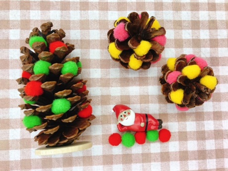 松ぼっくりクリスマス仕様